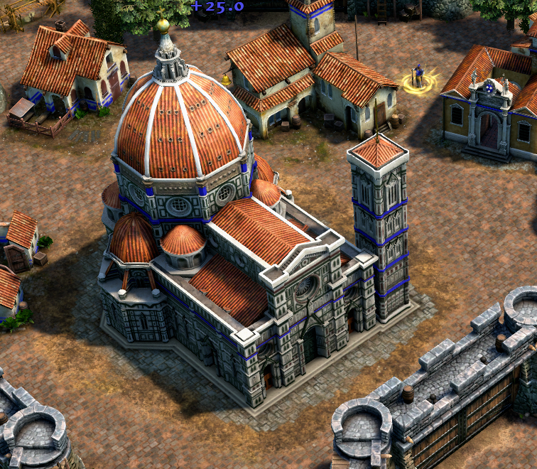 Image of the Italian style basilica for the Italian civ