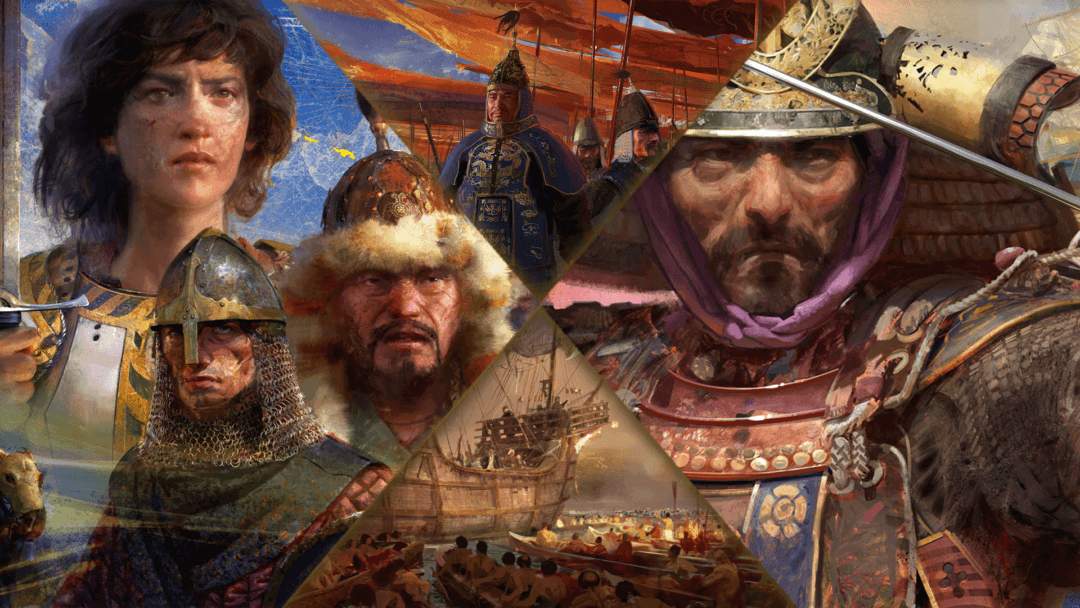 Image of samples of Craig Mullins Art from Age of Empires Games