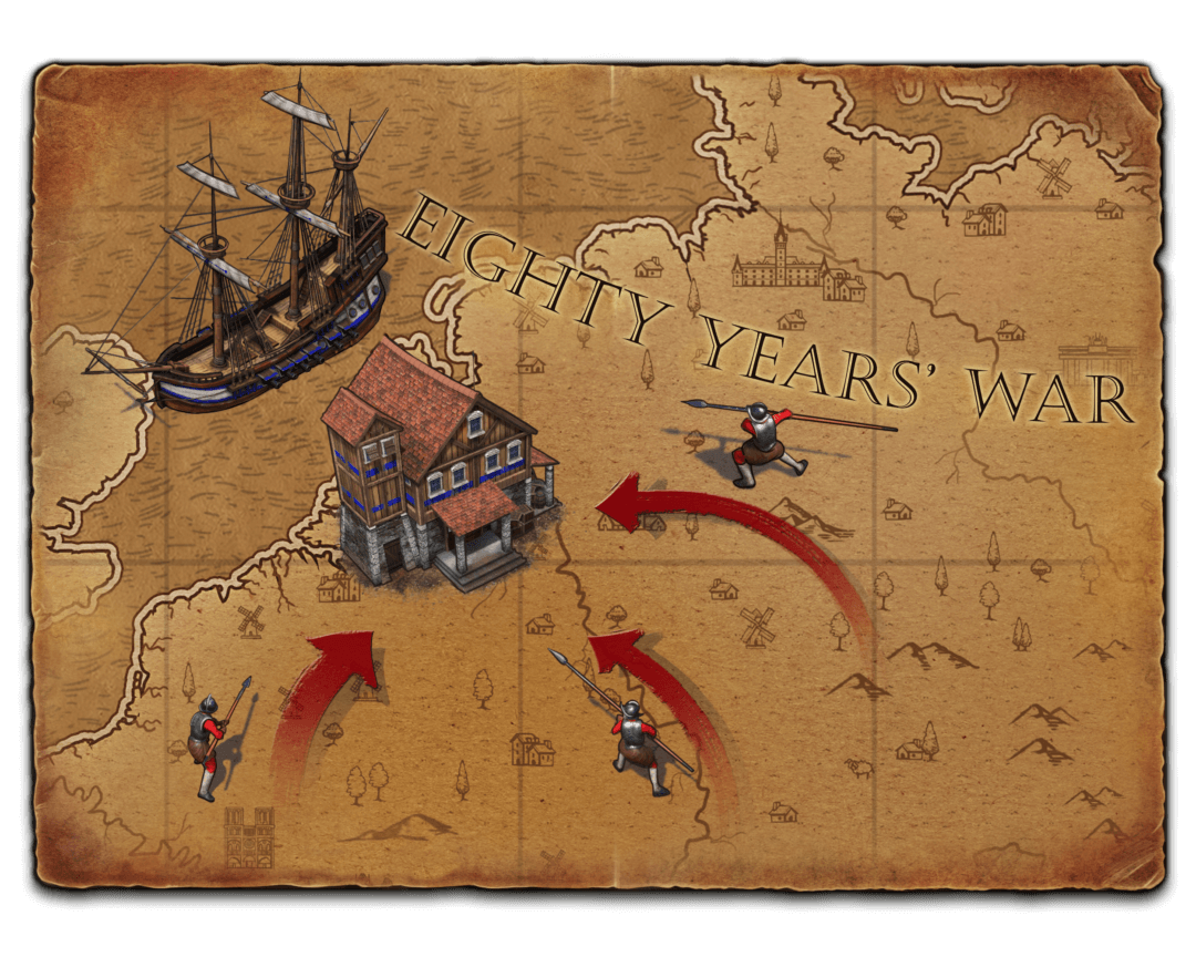 Eighty Years War battle map