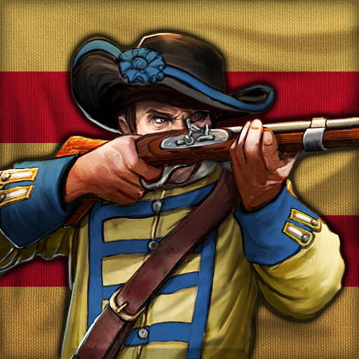 royal house of oldenburg portrait icon of soldier wearing old style uniform, aiming a gun