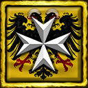 hospitaller cross on a german flag