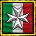 image of hospitaller cross on italian flag