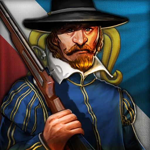 house of vasa portrait icon of soldier in blue with musket