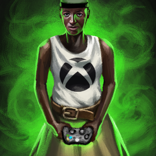 Gbeto holding an xbox controller